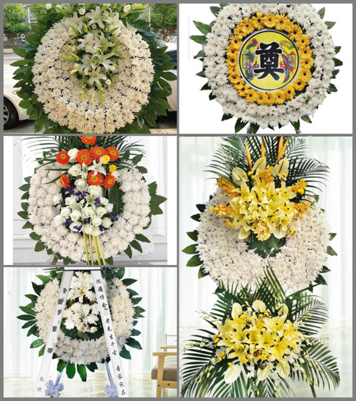 山东青岛黄岛区滨海街道营北村花圈速递